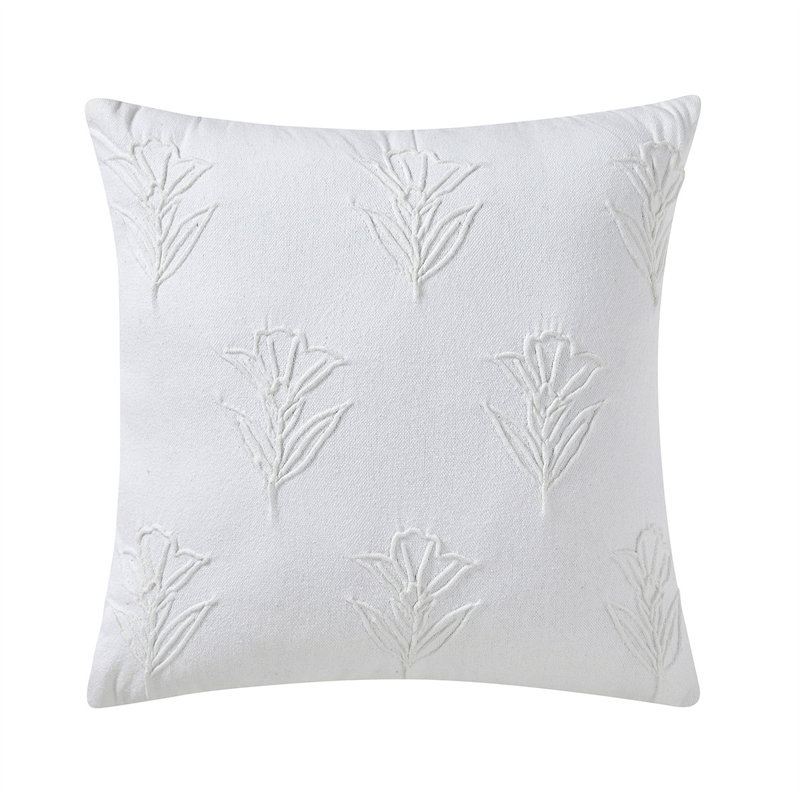 Coussin décoratif Soft Spring, 20 po x 20 po, blanc