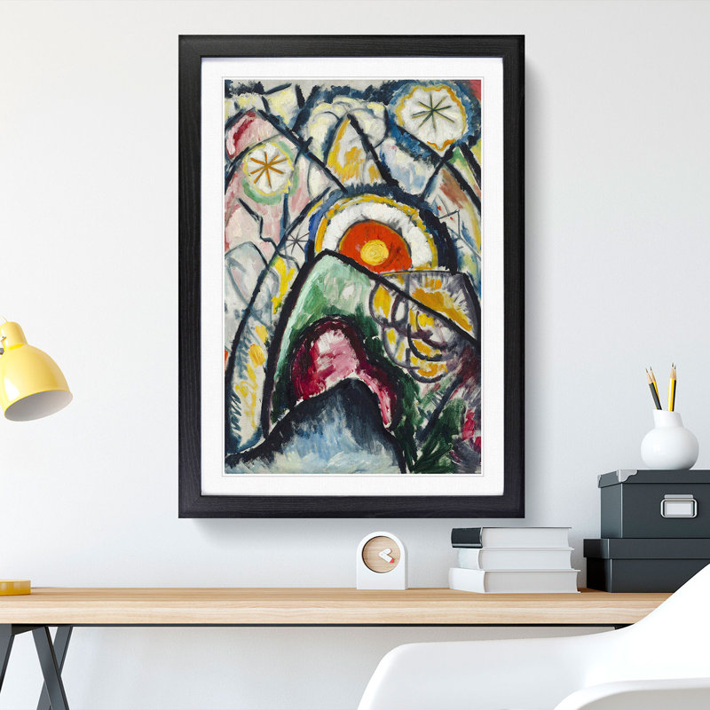 Painting No.1 by Marsden Hartley - Picture Frame Painting, 65cm H x 48cm W x 2cm D, Black Framed
