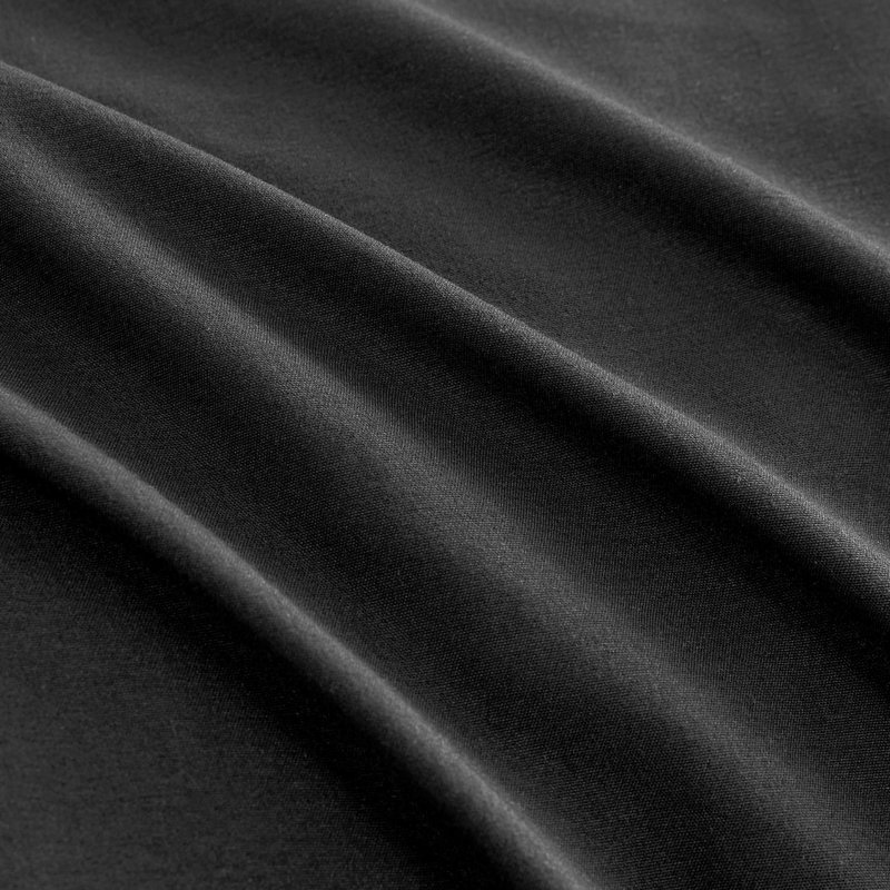 Juicy Couture Ribbon Ruched Comforter Sets, Twin Extra Long Comforter + 1 Standard Sham, Black