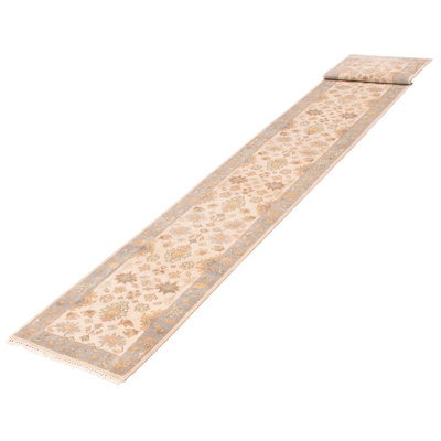 Antoni One-of-a-Kind 2'6" X 19'11" New Age Runner Wool Area Rug in Ivory