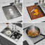 Évier de cuisine encastré double Topmount