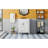 Compact Storage Vanity Ceramic Modern Small Bathroom