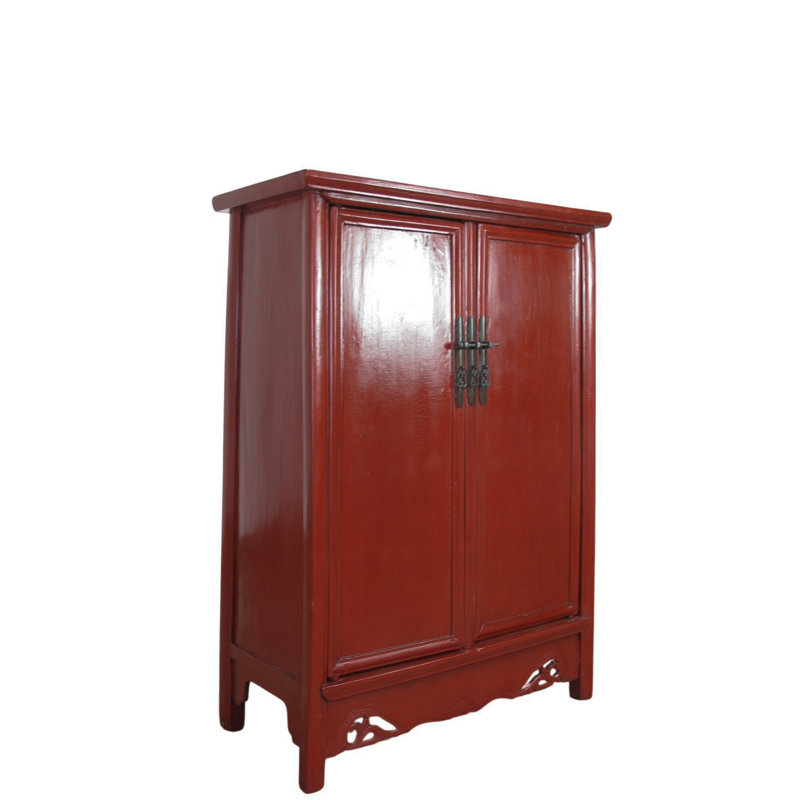 19th Century Red Catalpa Armoire