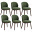 Chaises de salle à manger rembourrées avec dossier courbé et pieds en bois massif-132788774-132788775
