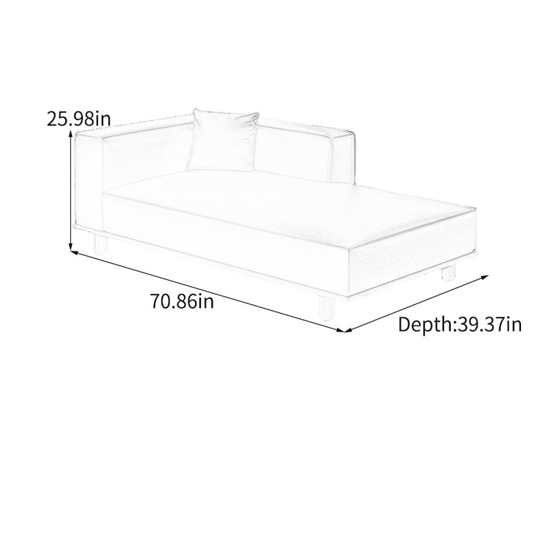 Fauteuil inclinable confortable et minimaliste ergonomique, Orienté à gauche (vu de face), Blanc
