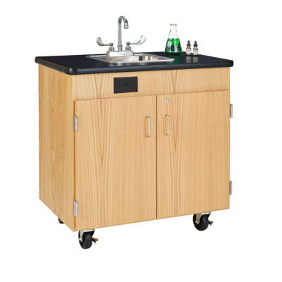 Diversified Spaces Protocol Portable Mobile Hot/Cold Water Sink Station, 36" x 24"