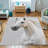 Non-Woven Thin Type Printed Rug with Intricate Pattern for a Stylish and Sophisticated Home Decor Accent Piece-127449790
