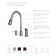 Single Handle Pull Down Kitchen Faucet with Soap/Lotion Dispenser