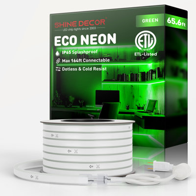 Guirlande lumineuse néon 120V Shine Decor blanc neutre 4500K