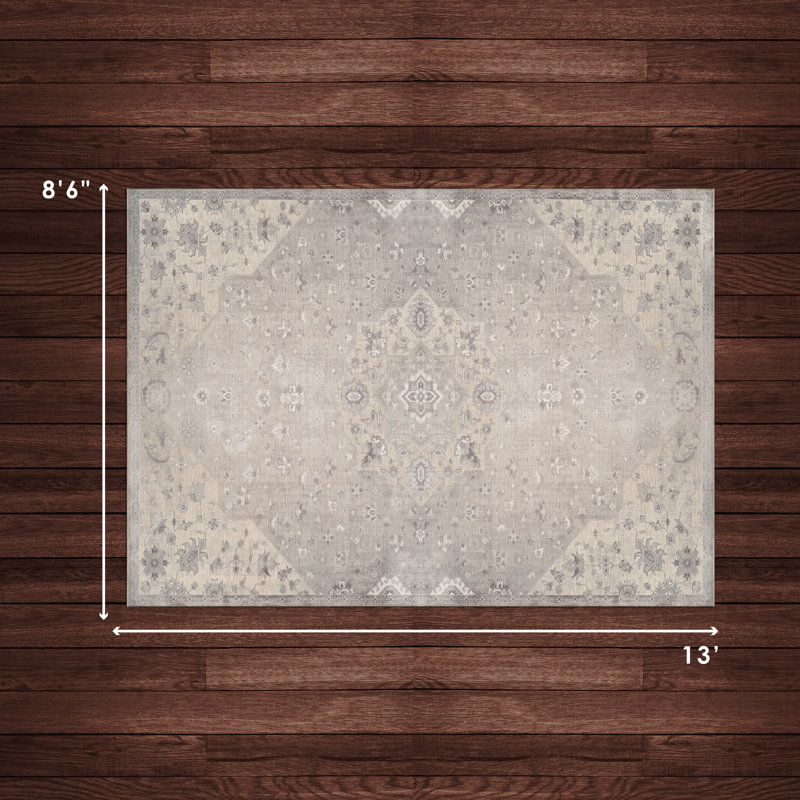 Tapis Asbury Avon Monroe & Westfield, Crème/beige, 8 pi 6 po x 13 pi