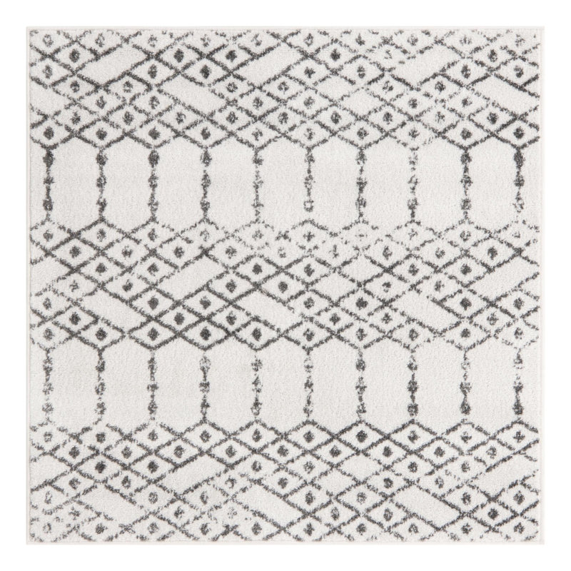 Isaiu Geometric Indoor Rug, Square 4'