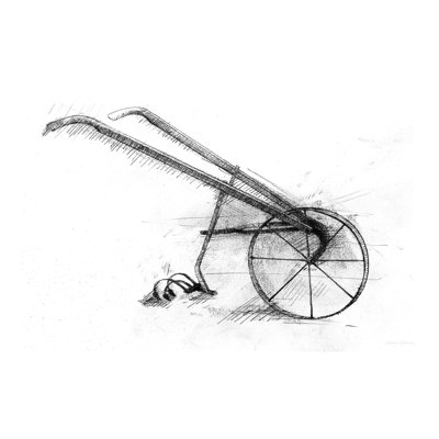 «Farm And Garden III Crop» par Avery Tillmon - reproduction de dessin sur toile tendue