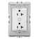 Adorne 20 Amp Plus Size Smart Outlet With Netatmo, Graphite