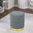 Teddy Fleece Round Ottoman With Stroage-1790654085