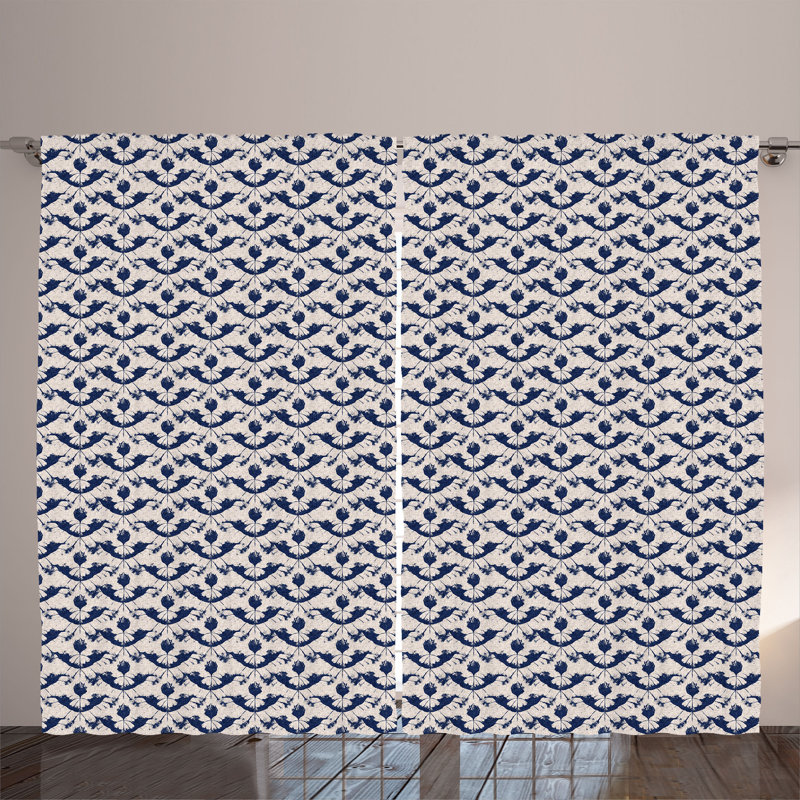 Semi Sheer Curtain Pair