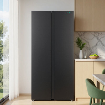 20.7 Cu.Ft. Side-by-side Refrigerators, 36" Full Size Refrigerator (Black)