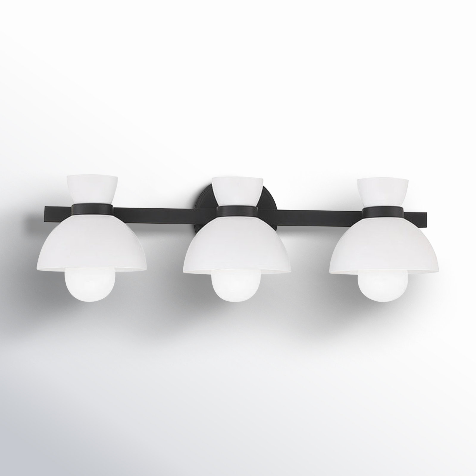 Zurie 3-Light Vanity Light, Matte Black