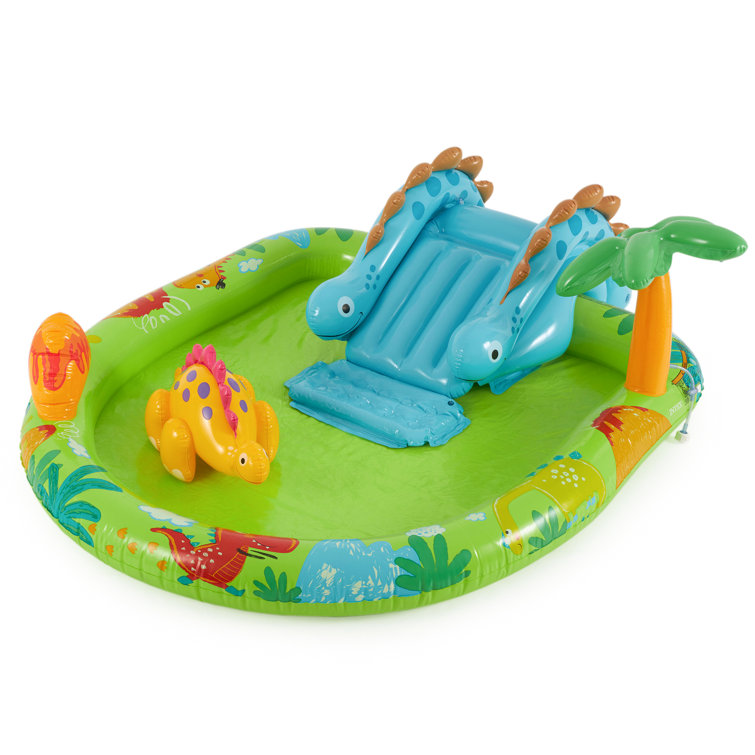 Piscine pour enfants - Bestway - Fill-N-Fun Dinosaur - 183 x 38 cm - Vinyle  - Bleu - Cdiscount Jeux - Jouets