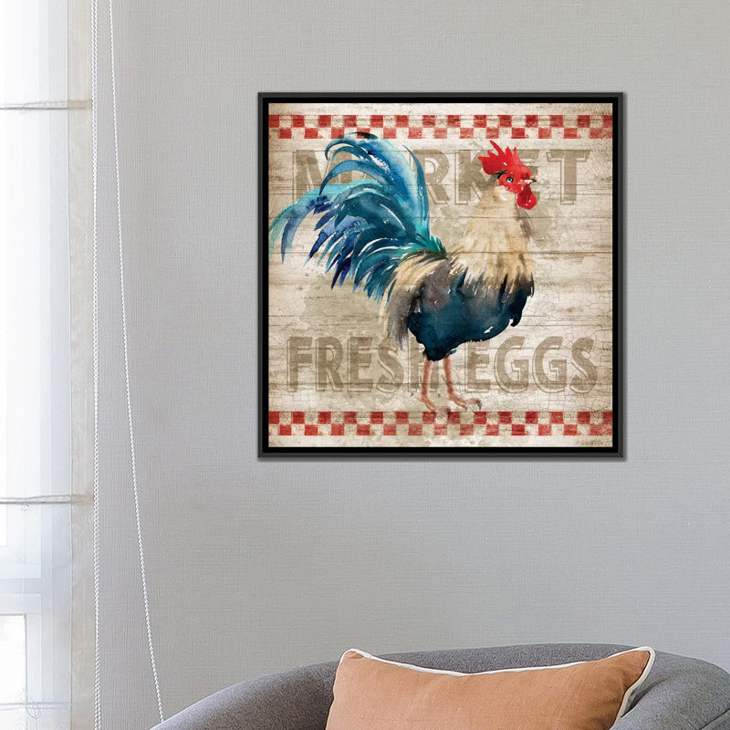 «Morning Eggs» par Conrad Knutsen, impression sur toile tendue sur châssis, H 26 po x l 26 po x P 1,5 po, Pas de tapis