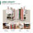 Gift Wrapping Table Craft Table Storage Cart With 2 Drawers