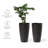 Boynton 24 Inch Tall Planters, Tree Planters with Shelf Insert, Morden Large Round Plant Pots Containers for Indoor/Outdoor Use-2054899628-2054899619