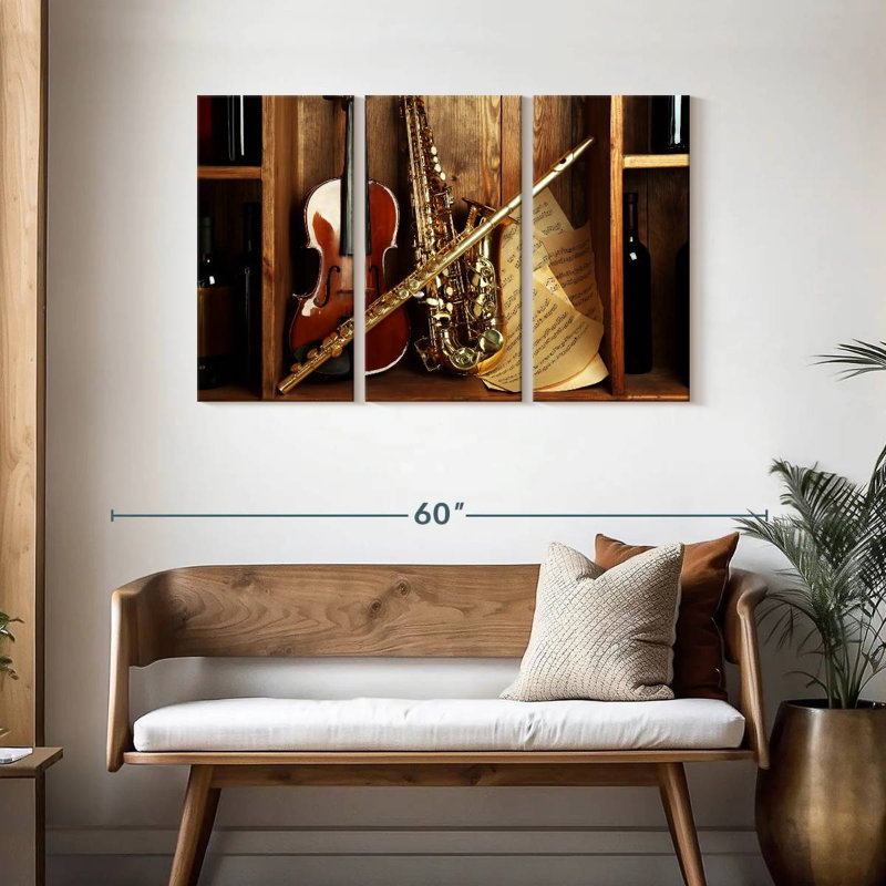 Abarca, instruments de musique classique, H 28 po x l 45 po