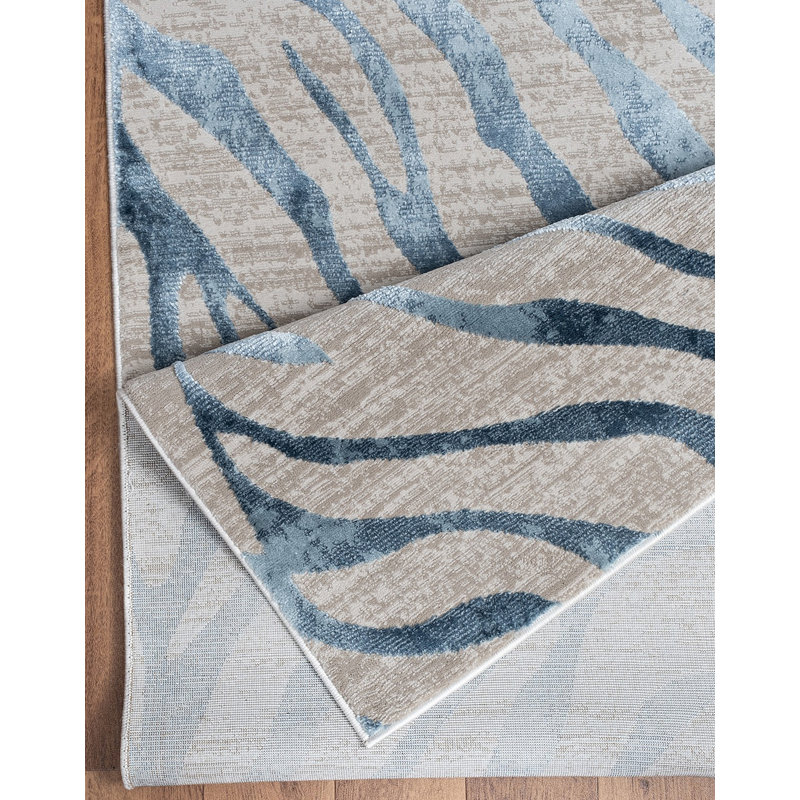 Tapis bleu Elegance, Rectangulaire 2 pi x 3 pi