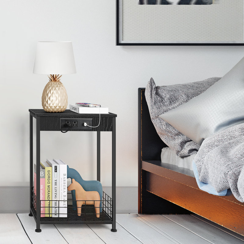 Table de bout Rukaya, Noir