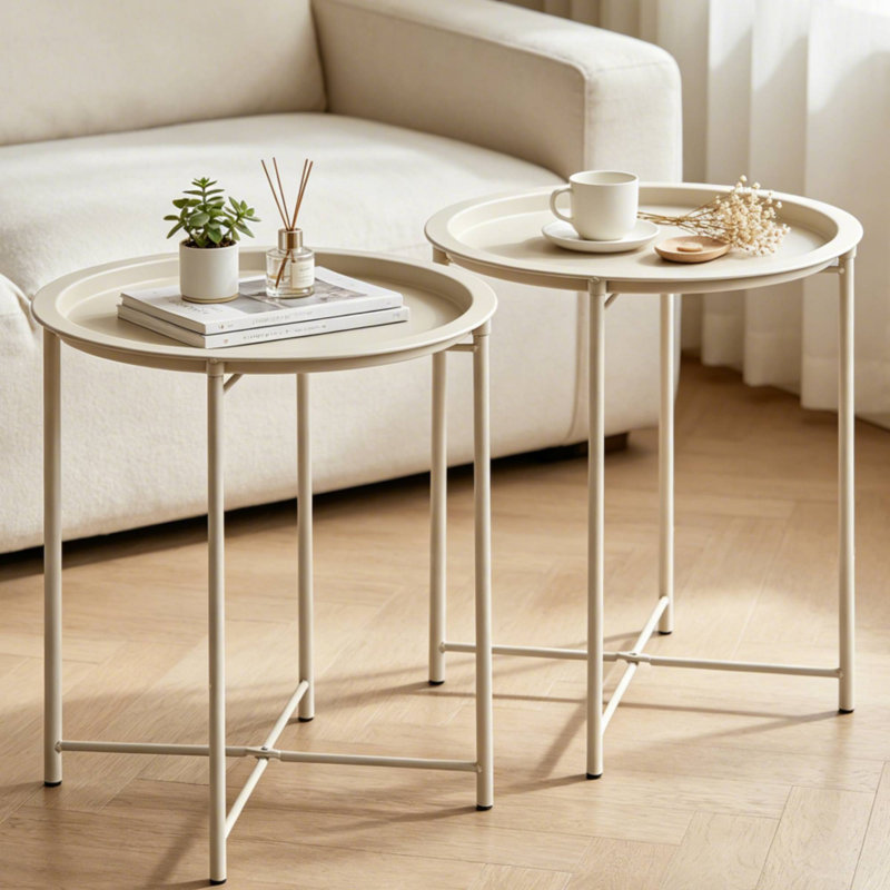 Petite table de bout Annaleese, Gris