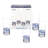 Spode Blue Italian Highball Glasses 15 Oz