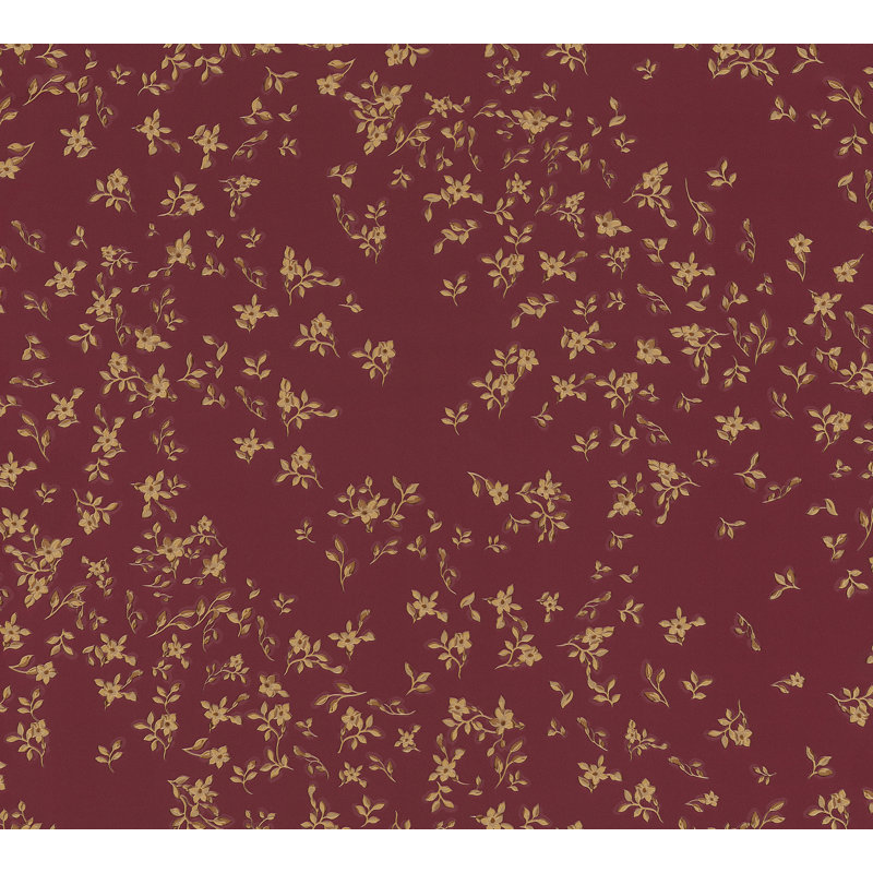 1005cm x 70cm Wallpaper Roll, Red/Beige/Brown