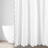 Antalya Solid Color Shower Curtain