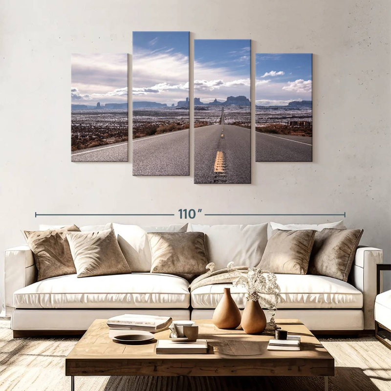 Travel To Monument Valley, 54" H x 84" W