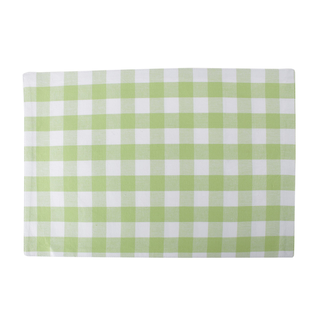 Arlington Cotton Gingham Rectangle Placemat (Set of 4) August Grove® 