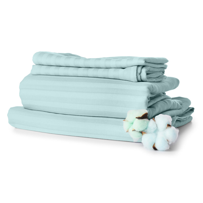 BEDDING Microfiber Striped Sheet Set