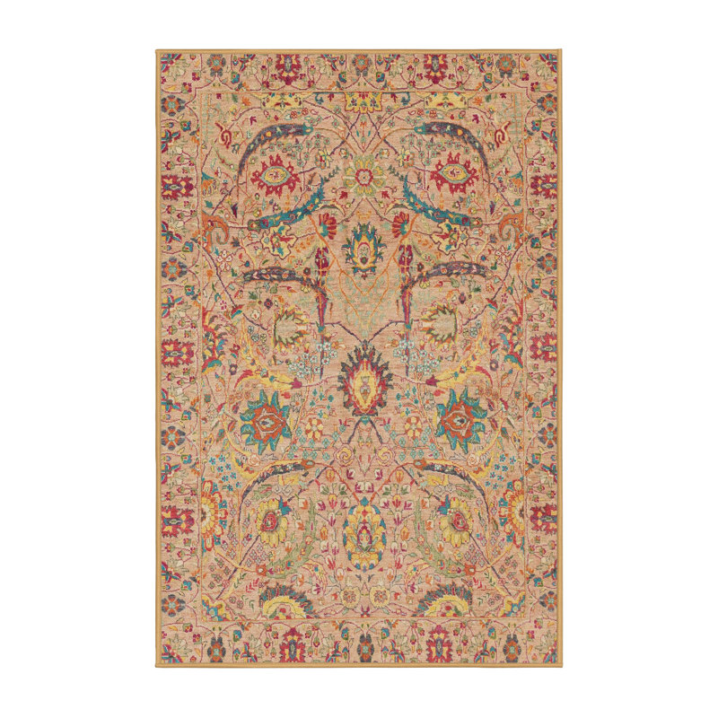 Tapis abstrait à motif abstrait moderne 4106, Rectangle 3 pi x 5 pi