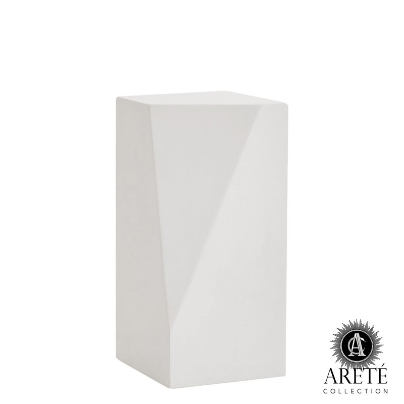 Facet Pedestal, 30" H x 14" W x 14" D