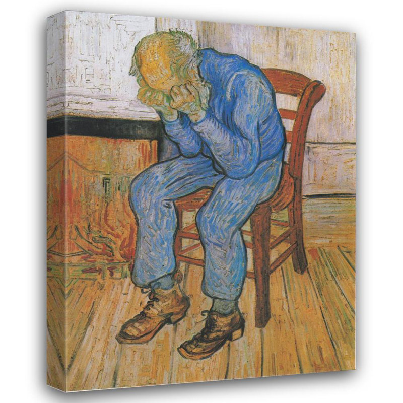 "At Eternity's Gate" par Vincent Van Gogh - Toile tendue avec châssis, H 18 po x l 14 po