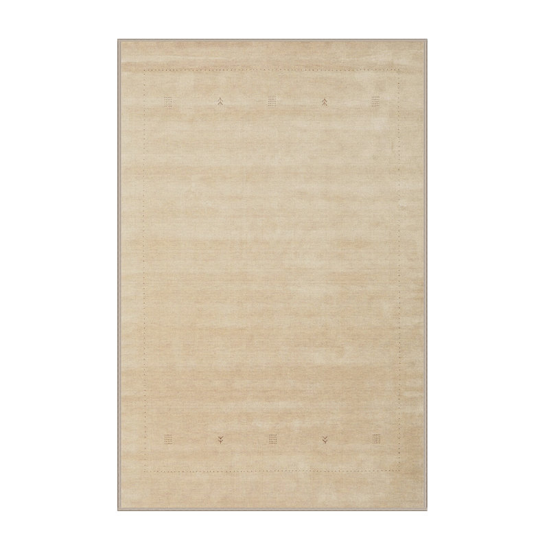 Surface beige contemporaine tapis, Rectangle 5 pi x 7 pi