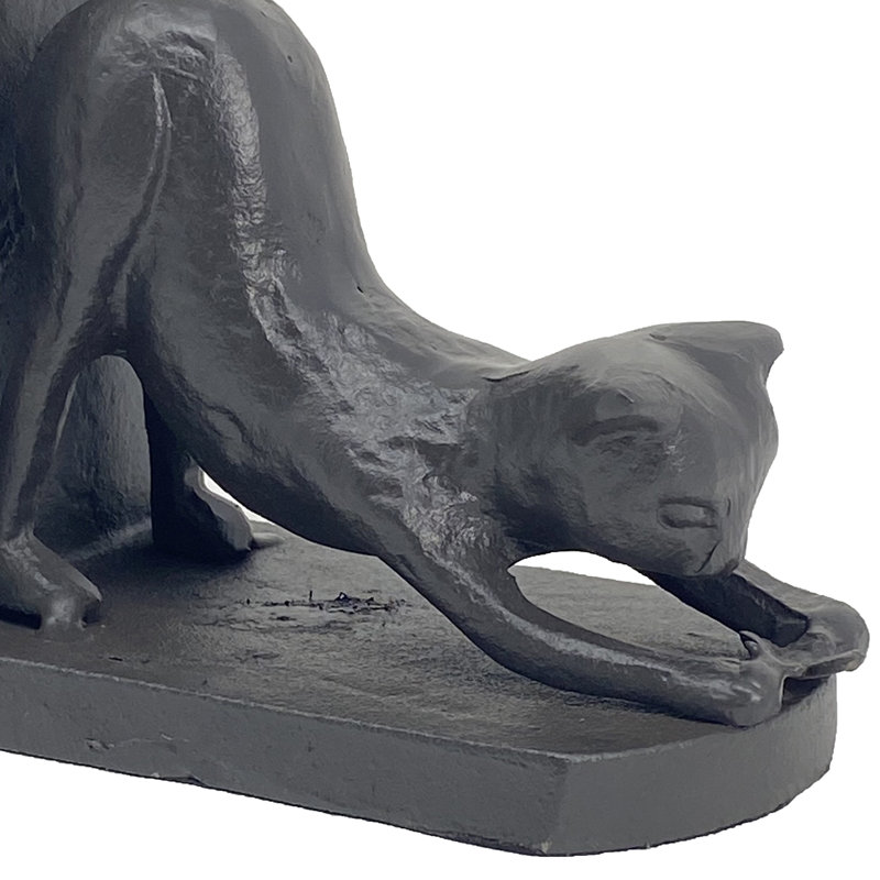 CAT Iron Book Ends 13cm, Mocha