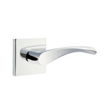 Triton Wave/Drop Privacy (Bed & Bath) Door Lever with Square Rosette