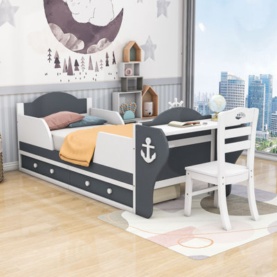 Ensemble de chambre avec lit plateforme 2 pièces Pennsylvania