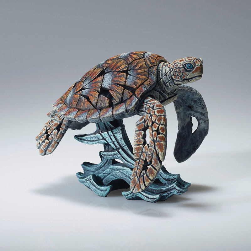 Figurine de tortue de mer EDGE Sculpture H 4,7 po