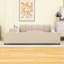 Upholstered Wood Platform Bed with Bedside Desk, Round Stool and Headboard-1643355948-1643355936