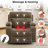 41"W Dual Motor Power Swivel Rocker Glider Recliner with Massage and Heat,Adjustable Headrest and Armrest Storage-145725535