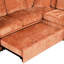 Canapé d'angle orange de 306 cm (120,5 po) avec canapé-lit réversible, lit gigogne, tiroir de rangement, compartiment caché, porte-gobelets et coussins ajustables pour un confort optimal dans votre salon.