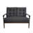 2 SEATER SOFA COUCH LOVESEAT WITH ARMREST