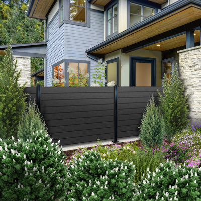 Panneau de clôture en languette et rainure