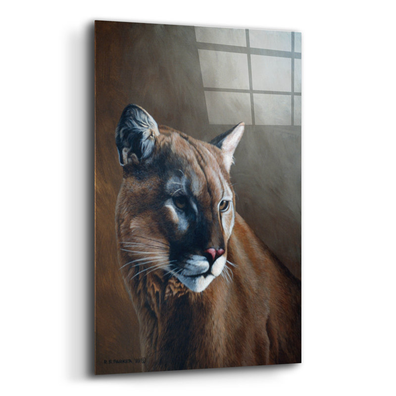 " Cougar " by Ron Parker, 24" H x 16" W x 0.2" D