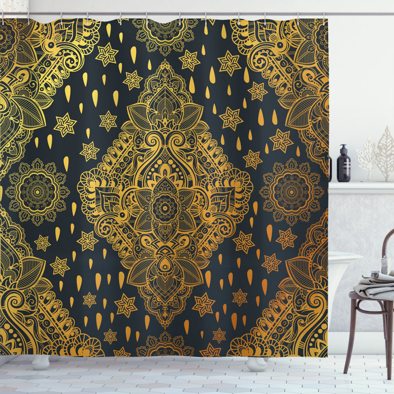 Shower Curtain with Hooks Included, 84"H x 69"W